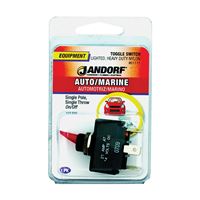 Jandorf 61111 Switch, 21 A, 14 VDC, SPST, Tab Terminal, Nylon Housing Material, Red