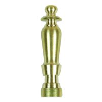 Jandorf 60100 Spindle Finial, Solid Brass 