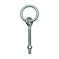 National Hardware 2061BC Series N220-632 Hitch Ring with Eye Bolt, 160 lb Working Load, 2 in ID Dia Ring, Steel, Zinc 