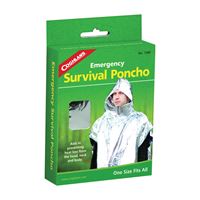 Coghlans 1390 Emergency Survival Poncho, Metallized Aluminum/Polyethylene 6 Pack 