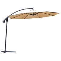 Seasonal Trends UMD10-8BKOBD-04 Umbrella and Stand Offset Easy Up, 98.42 in OAH, 10 ft W Canopy, 10 ft L Canopy