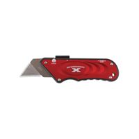 Olympia Tools 33-132 Utility Knife, 1.18 in L Blade, 4.06 in W Blade, Straight Handle, Red Handle 