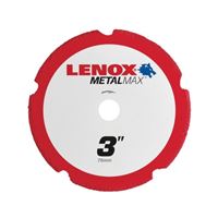 Lenox MetalMax 1972918 Cut-Off Wheel, 3 in Dia, 3/64 in Thick, 3/8 in Arbor, 40, 50 Grit, Diamond Abrasive