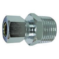 Exclusively Orgill PMB-260LFB Water Supply Connector, 1/2 x 3/8 in, MIP x Compression, Brass, Chrome 