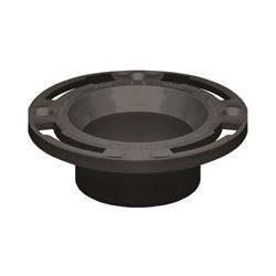 Oatey 43524 Closet Flange, 3, 4 in Connection, ABS, Black, For: 3 in, 4 in Pipes 