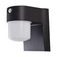 PowerZone O-JJ-700-MB Security Light, 120 V, 9 W, 1-Lamp, LED Lamp, Bright White Light, 700 Lumens, 4000 K Color Temp 
