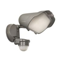 PowerZone O-V-5500M-G Security Light, 110/240 V, 58 W, 1-Lamp, LED Lamp, Daylight Light, 5500 Lumens, 5000 K Color Temp 