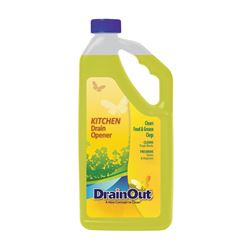 Drain OUT DOK0632N Drain Opener, Liquid, Yellow, Citrus, 32 oz Bottle 6 Pack 