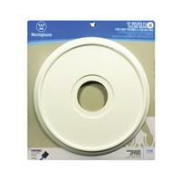 Westinghouse 7703500 Ceiling Medallion, 15-3/4 in Dia, Plastic, Textured White, For: Ceiling Fans 