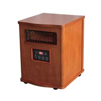 Comfort Glow QEH1410/DH2000C Electric Heater, 15 A, 120 V, 1500 W, 5120 Btu, 1000 sq-ft Heating Area, Chestnut 