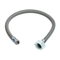 BrassCraft PSB857 Toilet Connector, 3/8 in Inlet, Compression Inlet, 7/8 in Outlet, Ballcock Outlet, 20 in L 