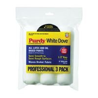 Purdy White Dove 14F864000 Paint Roller Cover, 1/2 in Thick Nap, 9 in L, Dralon Fabric Cover 