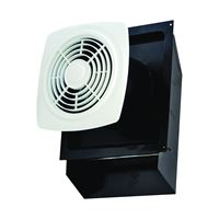Air King Through the Wall EWF-180 Exhaust Fan, 4-5/8 to 9-1/2 in L, 11-11/16 in W, 0.8 A, 120 V, 1-Speed, Steel 