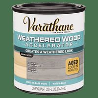 VARATHANE 313835 Weathered Wood Accelerator, Clear, Liquid, 1 qt 