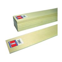 MIDWEST PRODUCTS 4306 Basswood Sheet, 24 in L, Basswood 5 Pack 