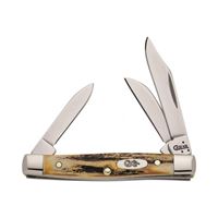 CASE 178 Folding Pocket Knife, 2 in Clip, 1-1/2 in Sheep Foot, 1.49 in Pen L Blade, 3-Blade 