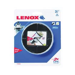 Lenox Speed Slot 2060597 Hole Saw, 3-5/8 in Dia, 1-5/8 in D Cutting, 4/6 TPI, HSS Cutting Edge 