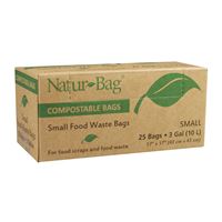 Natur-Tec NT1075-RTL-00004 Trash Bag, 3 gal 