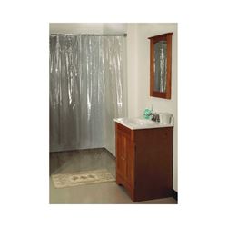 Simple Spaces SD-MCP01-C3L Shower Curtain, Vinyl, Clear, Clear 
