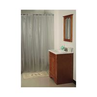 Simple Spaces SD-MCP01-F3L Shower Curtain, Vinyl, Frosted, Frosted 