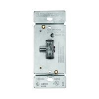 Eaton Wiring Devices TI306L-K Toggle Dimmer, 5 A, 120 V, 600 W, CFL, Halogen, Incandescent, LED Lamp, 3-Way, Clear 