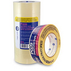 IPG PG29..22R Masking Tape, 60 yd L, 0.94 in W, Resin/Synthetic Rubber Adhesive, Beige