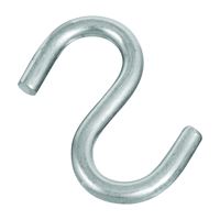 National Hardware N233-569 S-Hook, 145 lb Working Load, 0.31 in Dia Wire, Stainless Steel, Stainless Steel 