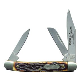 Uncle Henry 807UH Folding Pocket Knife, 2 in L Blade, 7Cr17 High Carbon Stainless Steel Blade, 3-Blade
