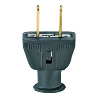 Eaton Wiring Devices 183BK-BOX Electrical Plug, 2 -Pole, 15 A, 125 V, NEMA: NEMA 5-15, Black 