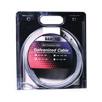 BARON 86005/50068 Aircraft Cable, 1/8 in Dia, 50 ft L, 340 lb Working Load, Galvanized Steel 
