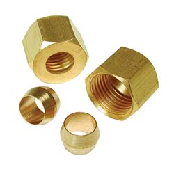 Dial 9311 Compression Sleeve and Nut, Brass, For: Evaporative Cooler Purge Systems 