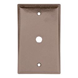 Eaton Wiring Devices 2128 2128B-BOX Wallplate, 4-1/2 in L, 2-3/4 in W, 1 -Gang, Thermoset, Brown, High-Gloss 25 Pack 