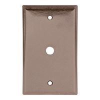 Eaton Wiring Devices 2128 2128B-BOX Wallplate, 4-1/2 in L, 2-3/4 in W, 1 -Gang, Thermoset, Brown, High-Gloss 25 Pack 