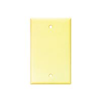 Eaton Cooper Wiring 2129 2129V-BOX Wallplate, 4-1/2 in L, 2-3/4 in W, 0.08 in Thick, 1 -Gang, Thermoset, Ivory 25 Pack 
