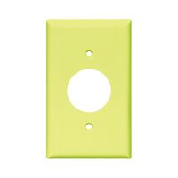 Eaton Wiring Devices 2131V-BOX Single Receptacle Wallplate, 4-1/2 in L, 2-3/4 in W, 1 -Gang, Thermoset, Ivory