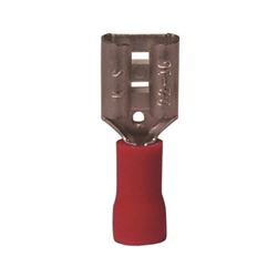 Gardner Bender 20-141F Disconnect Terminal, 600 V, 22 to 16 AWG Wire, 1/4 in Stud, Vinyl Insulation, Red 