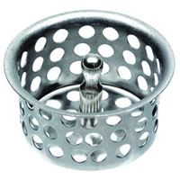 Danco 88967 Basket Strainer, 1-9/16 in Dia, Brass, Chrome, For: Universal Sinks 