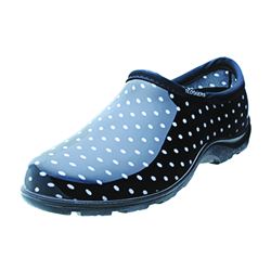Sloggers 5113BP-09 Comfort Rain Shoes, 9 in, Black/White, Plastic Upper 
