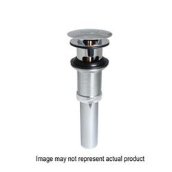 Stylewise K820-75 Pushbutton Sink Drain, 1-1/4 in Connection, Brass, Chrome 