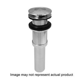 Stylewise K820-76 Pushbutton Sink Drain, 1-1/4 in Connection, Brass, Chrome 