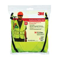 3M TEKK Protection 94617-80030T Reflective Safety Vest, One-Size, Fabric, Fluorescent Yellow