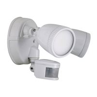 PowerZone O-G1200M-PW Security Light, 110/240 V, 15 W, 1-Lamp, LED Lamp, Daylight Light, 1200 Lumens, 5000 K Color Temp 