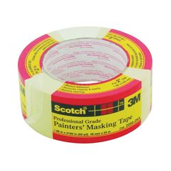 Scotch Greener 2050-48A Masking Tape, 60.1 yd L, 2 in W, Paper Backing, Beige 