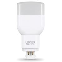 Feit Electric PL26E/V/841/LED LED Bulb, Specialty, PL Lamp, 26 W Equivalent, GX24Q-3 Lamp Base, Cool White Light 4 Pack 