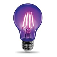 Feit Electric A19/BLB/LED LED Bulb, General Purpose, A19 Lamp, 60 W Equivalent, E26 Lamp Base, Black Light 6 Pack 
