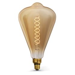 Feit Electric ST52/S/820/LED LED Bulb, Decorative, ST52 Lamp, 60 W Equivalent, E26 Lamp Base, Dimmable, Clear 