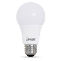 Feit Electric OM40/930CA10K/4 LED Bulb, General Purpose, A19 Lamp, 40 W Equivalent, E26 Lamp Base, Bright White Light 