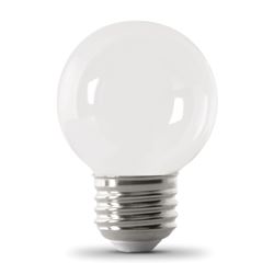 Feit Electric BPGM60W/950CA/FIL/2 LED Bulb, Globe, G16.5 Lamp, 60 W Equivalent, E26 Lamp Base, Dimmable, Daylight Light, Pack of 6 