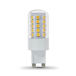 Feit Electric BPG940/830/LED LED Bulb, Specialty, Wedge Lamp, 40 W Equivalent, G9 Lamp Base, Dimmable, Clear, Pack of 6 