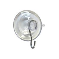 OOK 54402 Suction Cup, Plastic Base, Clear Base, 3 lb Working Load 6 Pack 